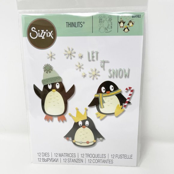 Sizzix Card Making Scrapbooking Lot Winter Theme Christmas Trees Die Cuts - Picture 2 of 3